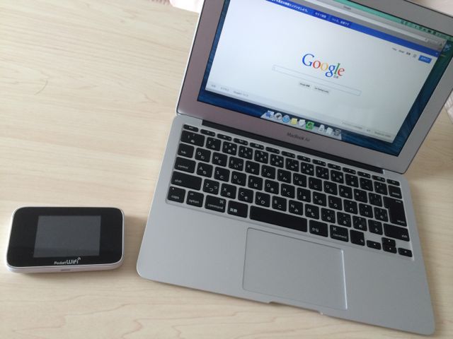 モバイルwifiとPC